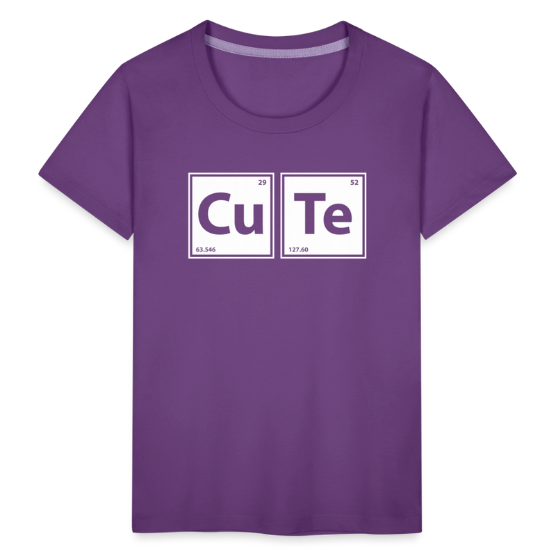 "CUTE" - Toddler Premium T-Shirt - purple
