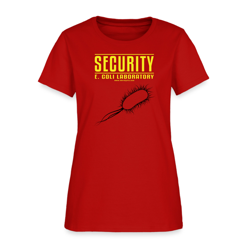 "Security E. Coli Laboratory" - Women's T-Shirt - red