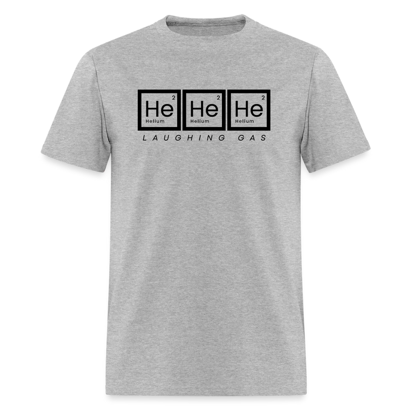 He He He - Helium - Laughing Gas - Men's T-Shirt | GILDAN 5000 - heather gray