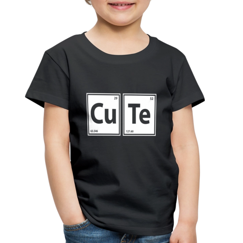 "CUTE" - Toddler Premium T-Shirt - black