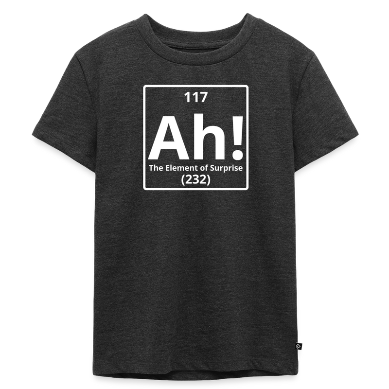 "Ah! The Element of Surprise" Toddler T-Shirt – Funny Science Tee for Little STEM Explorers - heather anthracite