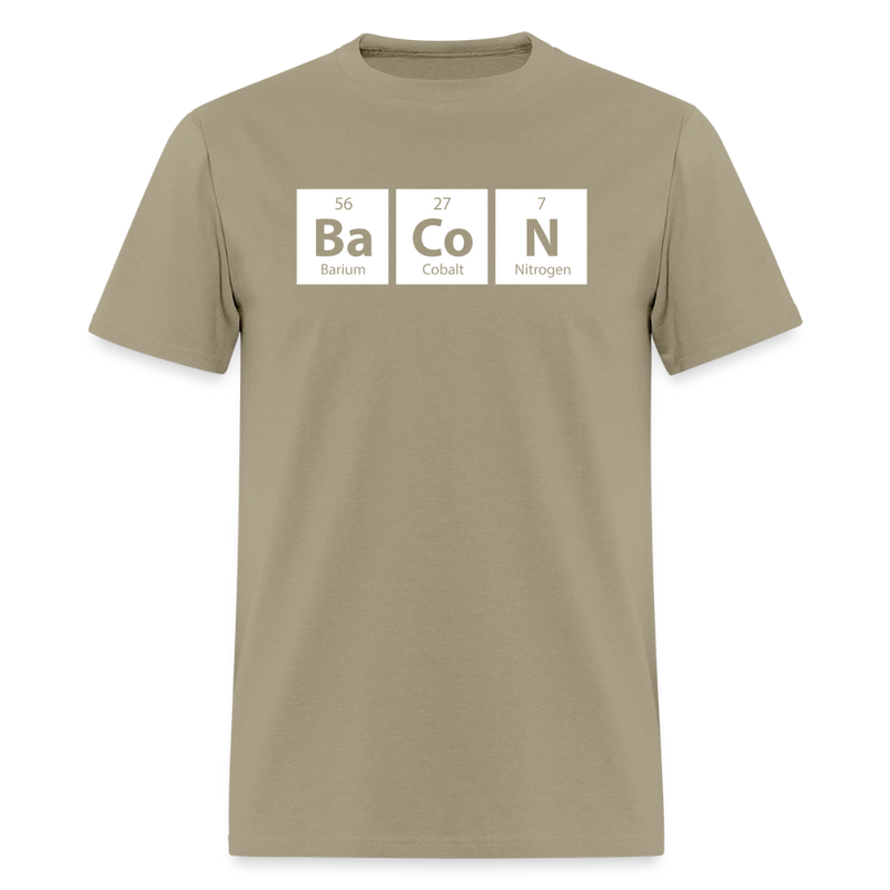 "BACON" - Funny Quotes - Men's T-Shirt | GILDAN 5000 - khaki