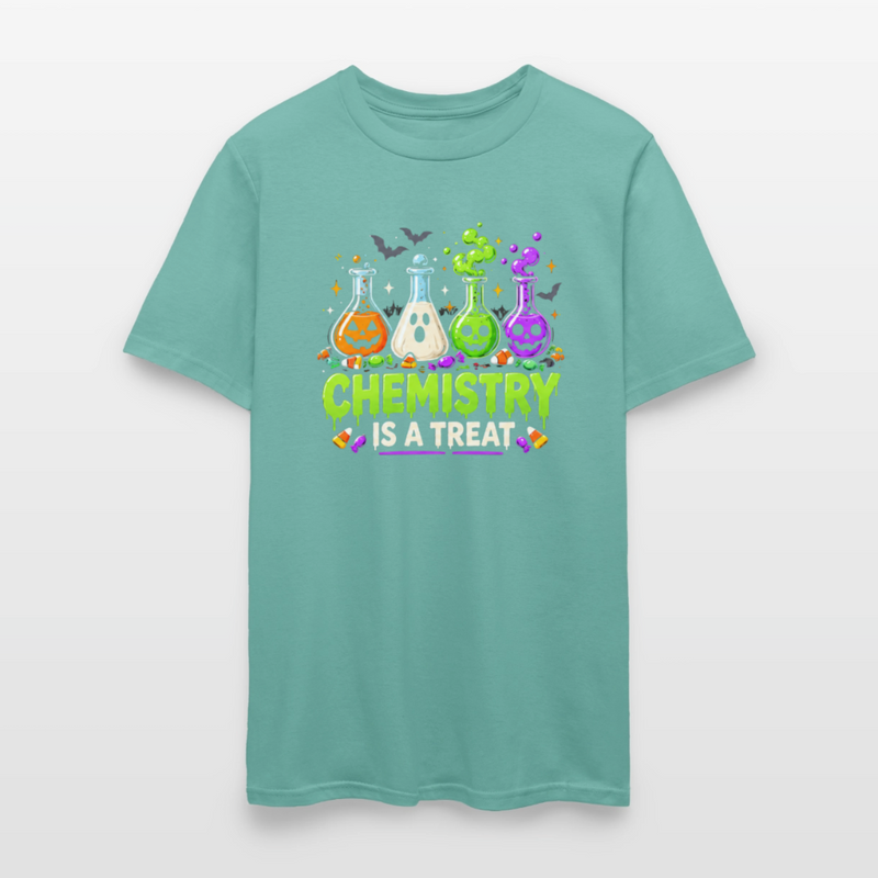 Chemistry is a Treat Halloween Men's T-Shirt - aquatic