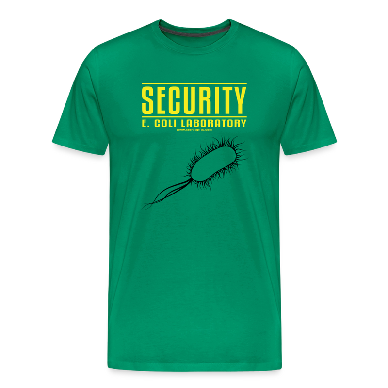 "Security E. Coli Laboratory" - Men's Premium T-Shirt - kelly green