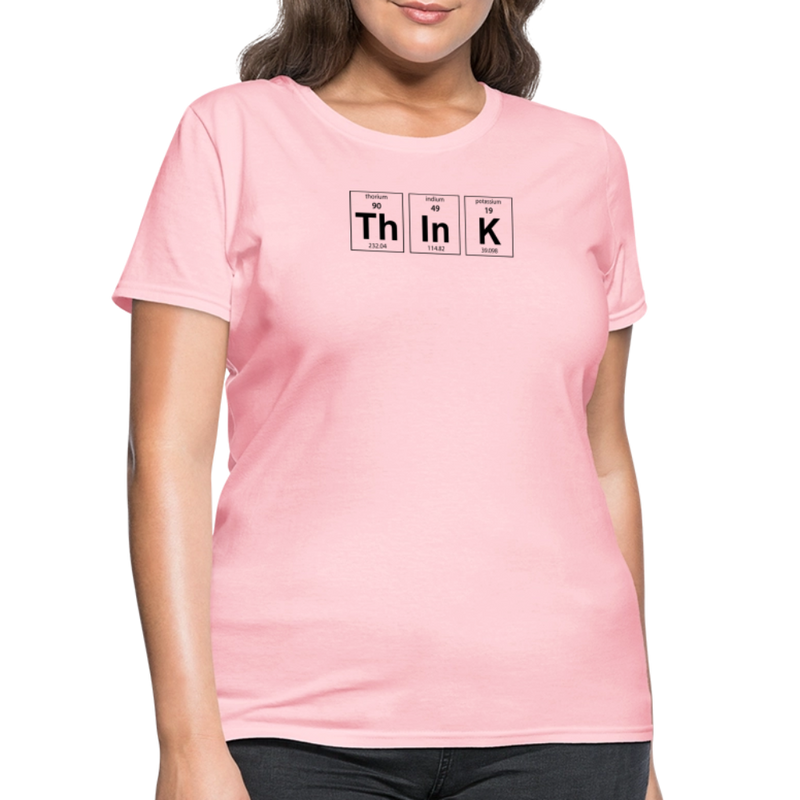 "Think" - Women's T-Shirt - pink