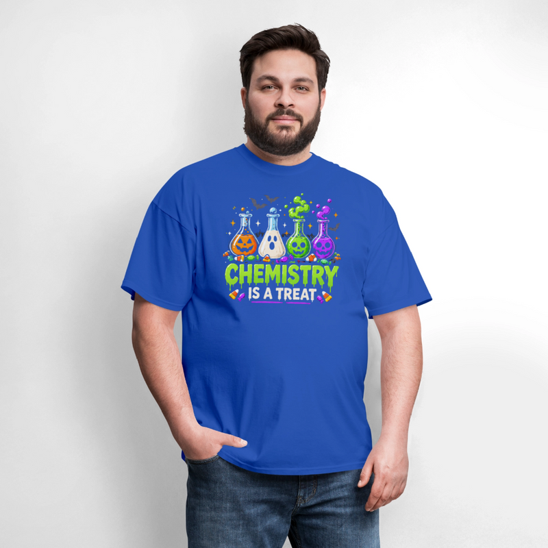 Chemistry is a Treat Halloween Men's T-Shirt - royal blue