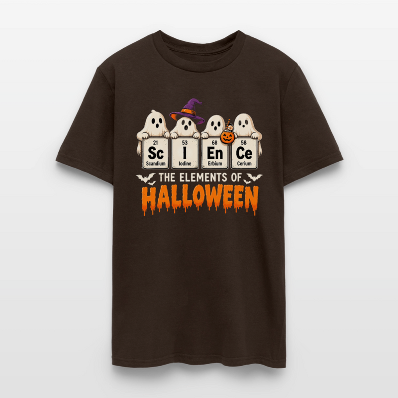 Elements of Halloween Men's T-Shirt - brown