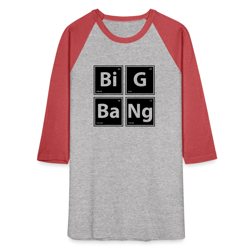 Baseball T-Shirt - heather gray/red