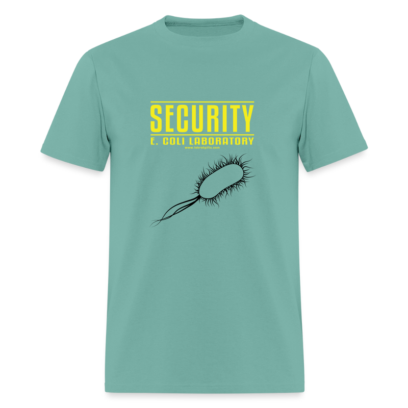 "Security E. Coli Laboratory" - Men's T-Shirt | GILDAN 5000 - aquatic