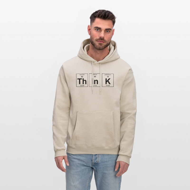 "Think" - Men's Hoodie - Sand