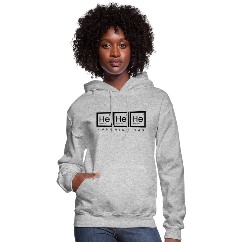 He He He - Helium - Laughing Gas - Women's Hoodie - heather gray