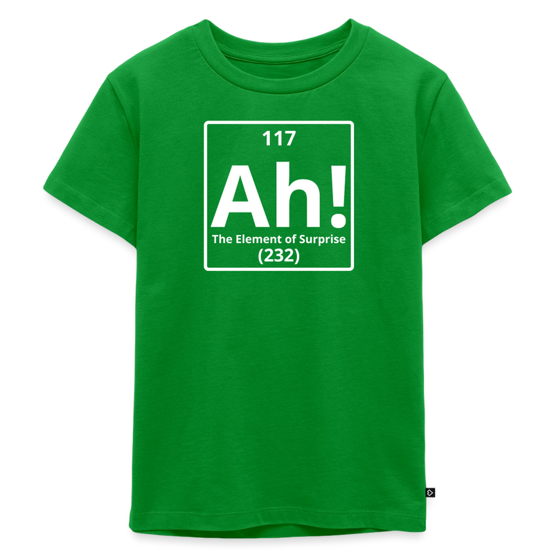 "Ah! The Element of Surprise" Toddler T-Shirt – Funny Science Tee for Little STEM Explorers - green