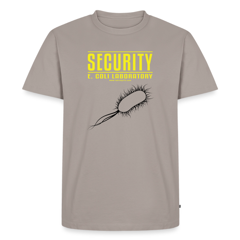 "Security E. Coli Laboratory" - Men's Premium T-Shirt - taupe