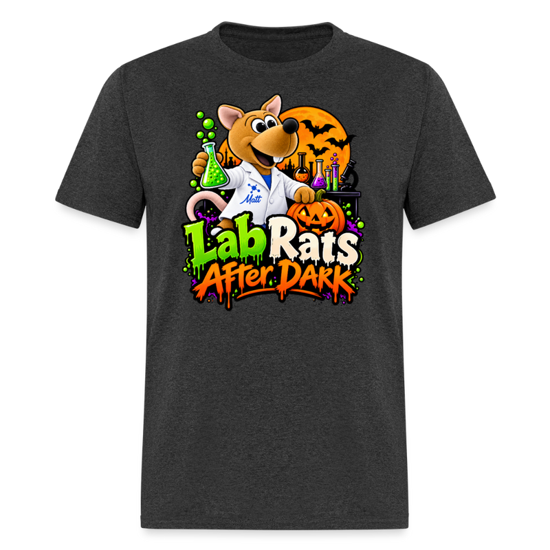 Matt - Lab Rats after Dark - Halloween Men's T-Shirt - heather black