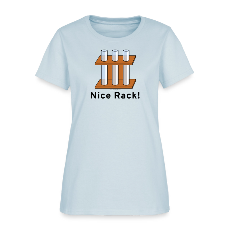 "Nice Rack" - Women's T-Shirt - light blue