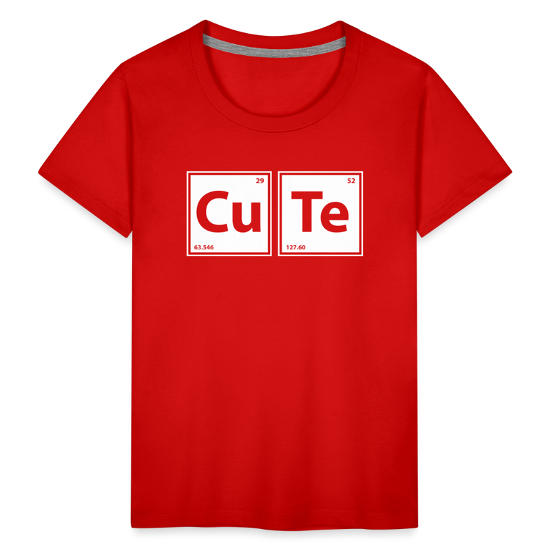 "CUTE" - Toddler Premium T-Shirt - red
