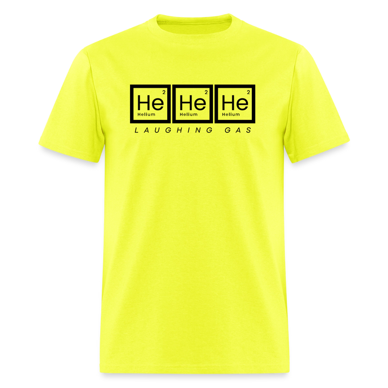 He He He - Helium - Laughing Gas - Men's T-Shirt | GILDAN 5000 - safety green