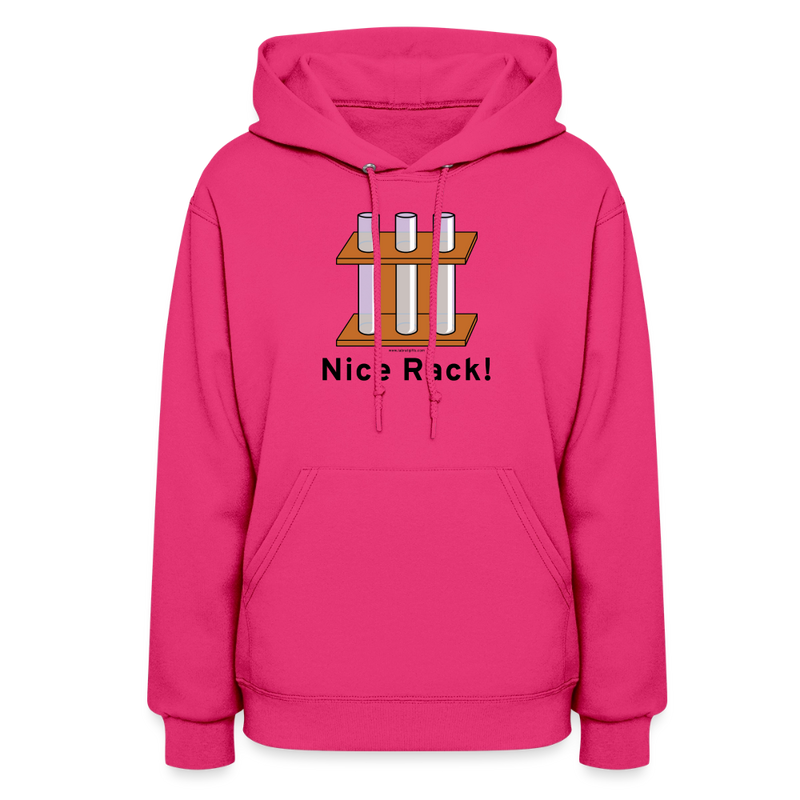 "Nice Rack" - Women's Hoodie - fuchsia
