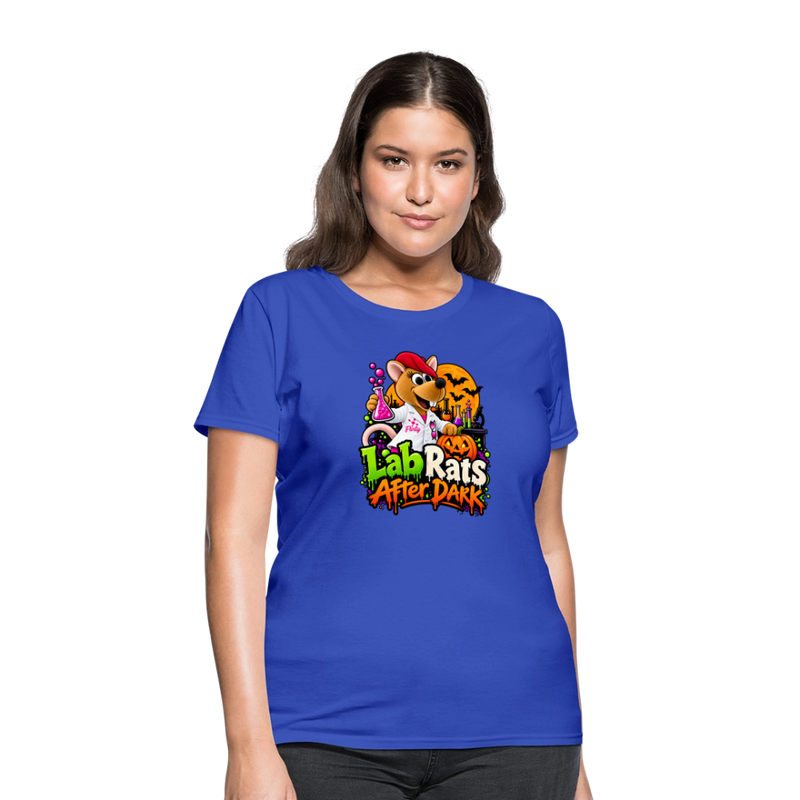 Flirty Lab Rats after Dark - Halloween Women's T-Shirt - royal blue
