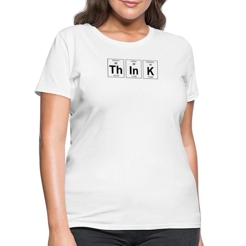 "Think" - Women's T-Shirt - white