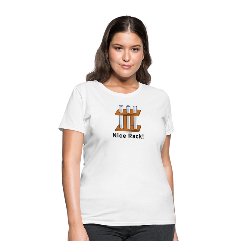 "Nice Rack" - Women's T-Shirt - white