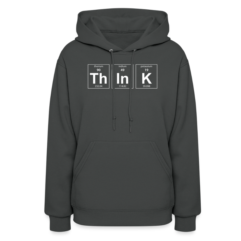 "Think" - Women's Hoodie - asphalt
