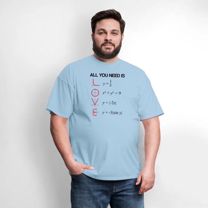 "All You Need Is LOVE" - Men's T-Shirt | GILDAN 5000 - powder blue