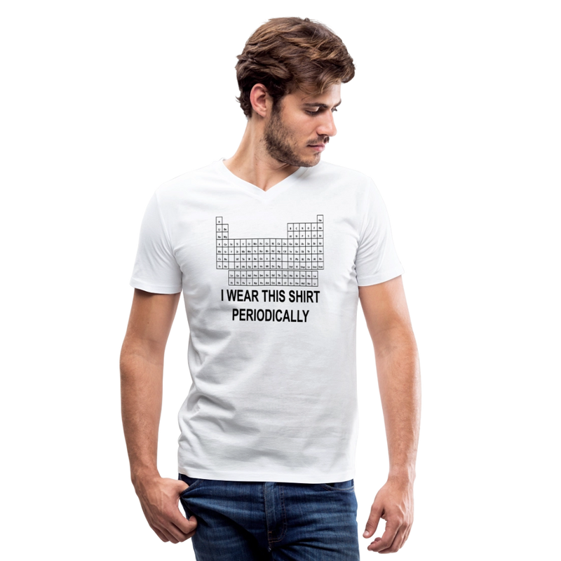 "I Wear This Shirt Periodically" - Men's V-Neck T-Shirt - white