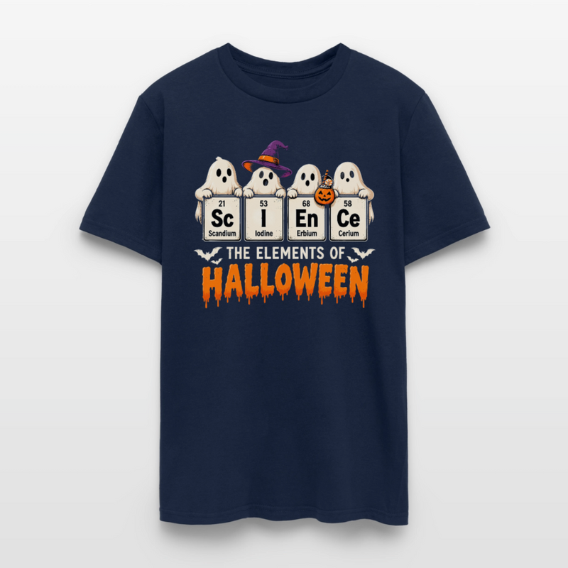 Elements of Halloween Men's T-Shirt - navy