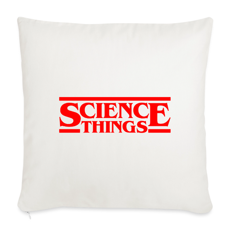 Science Things Halloween Throw Pillow Cover 18” x 18” - natural white
