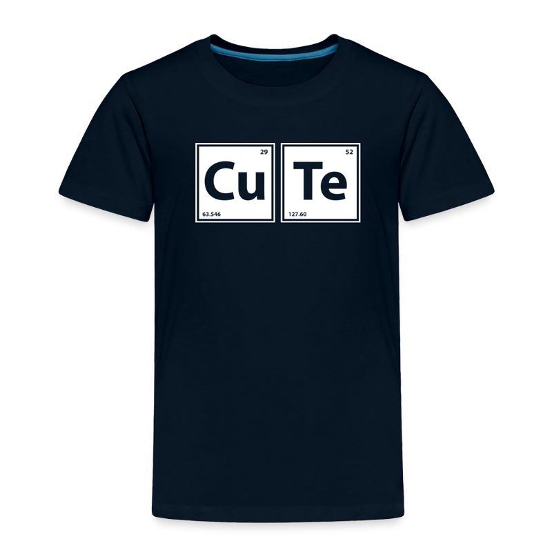 "CUTE" - Toddler Premium T-Shirt - deep navy
