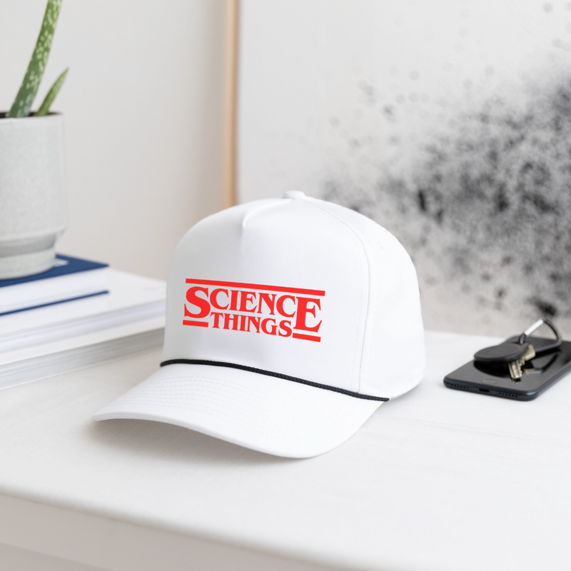 Science Things Halloween Rope Cap - white/black