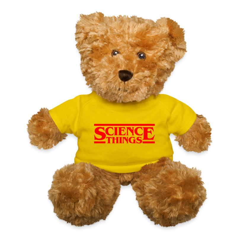 Science Things Halloween Teddy Bear - yellow