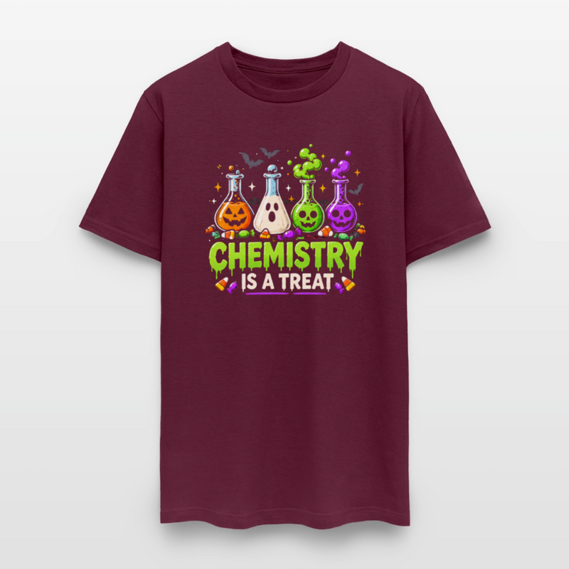 Chemistry is a Treat Halloween Men's T-Shirt - burgundy