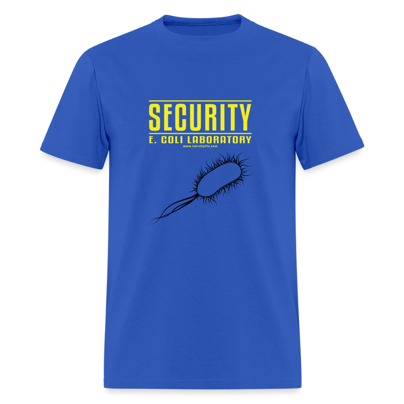"Security E. Coli Laboratory" - Men's T-Shirt | GILDAN 5000 - royal blue
