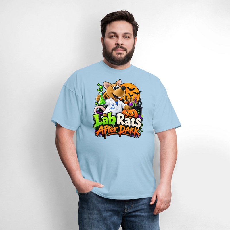 Matt - Lab Rats after Dark - Halloween Men's T-Shirt - powder blue