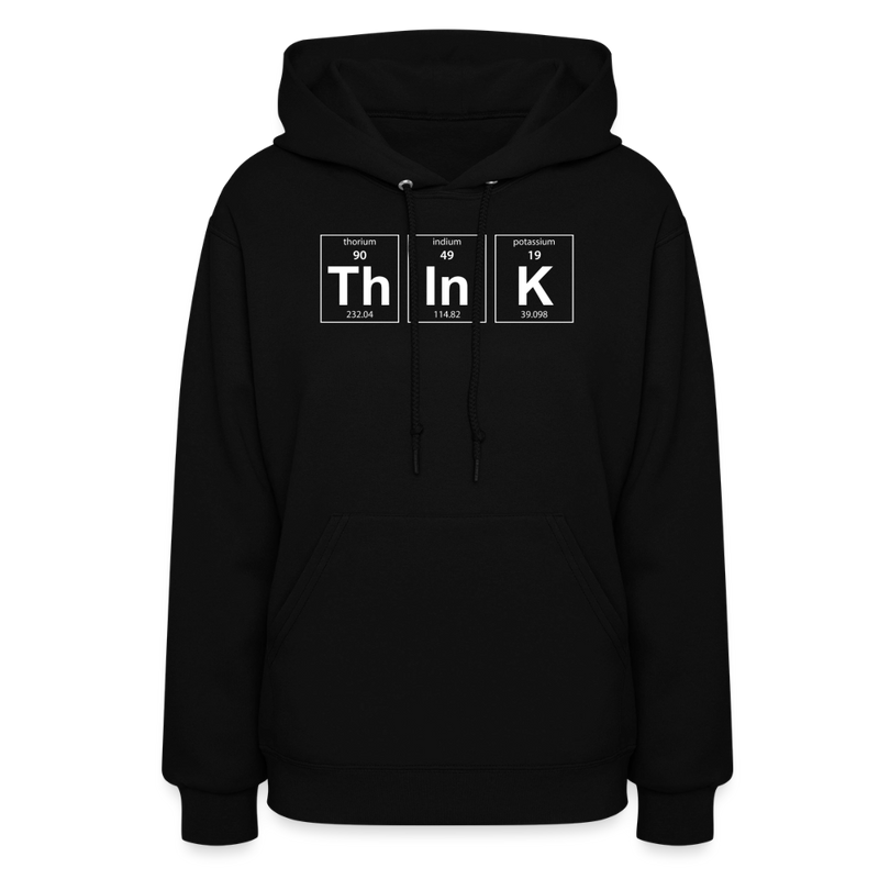"Think" - Women's Hoodie - black