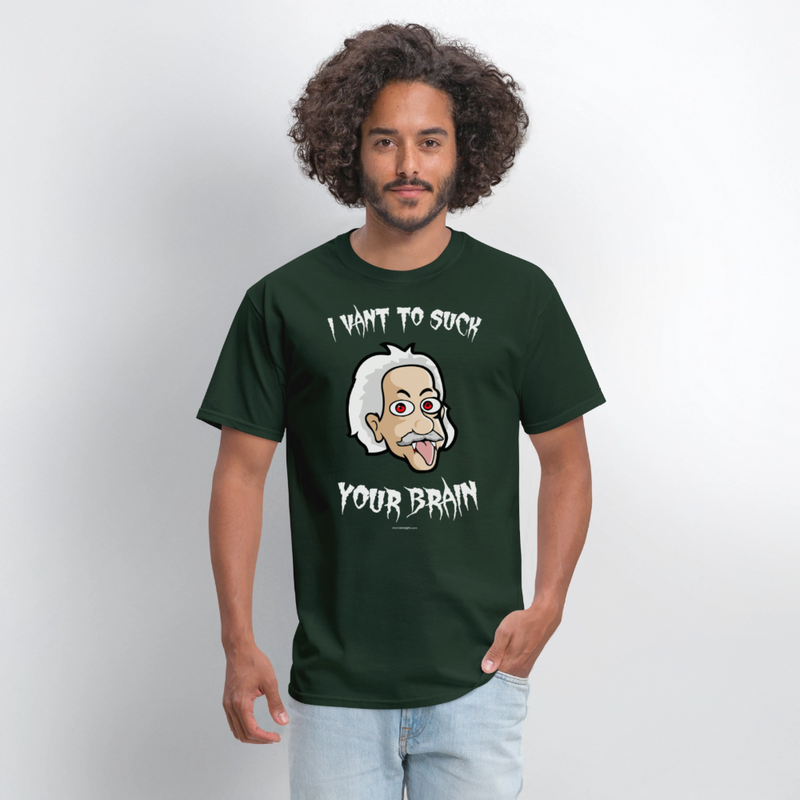 I Want to Such Your Brain Halloween Men's T-Shirt - forest green