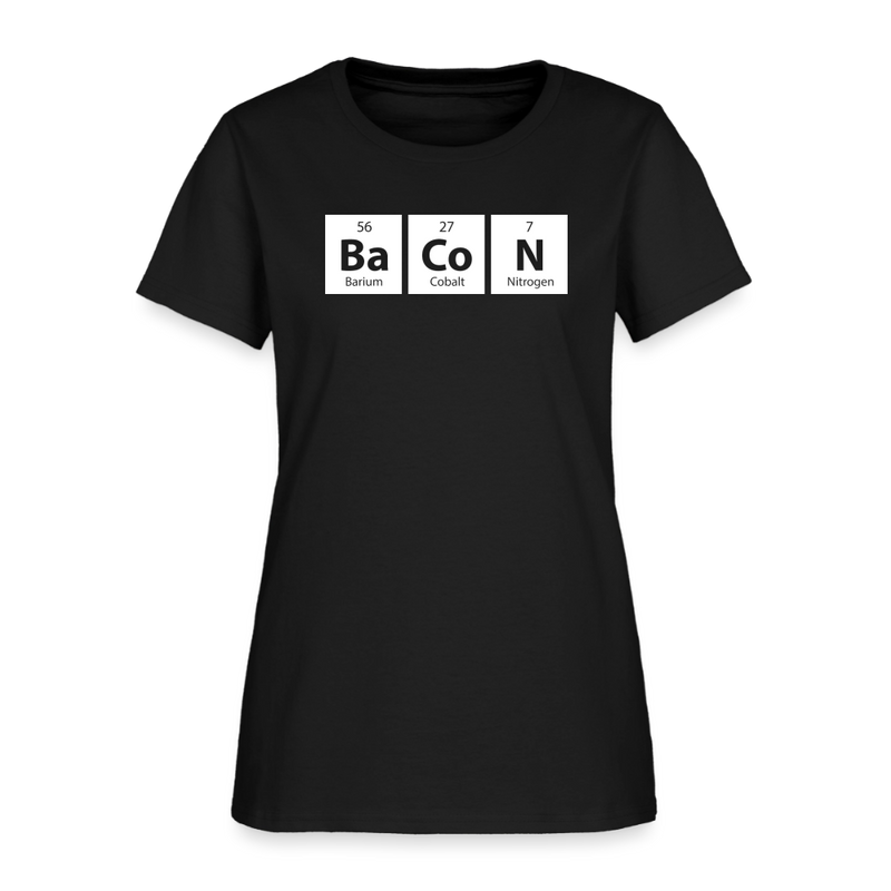 "BACON" - Funny Quotes - Women's T-Shirt - black
