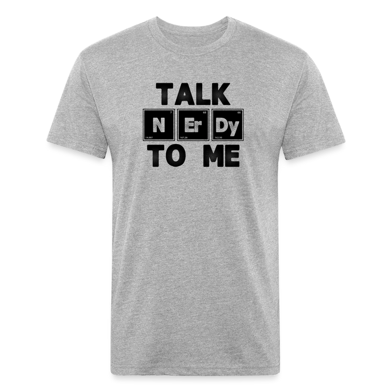 Fitted Cotton/Poly T-Shirt by Next Level - heather gray