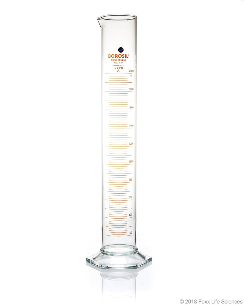 Borosil Graduated Measuring Cylinders, Hexagonal Base - LabShopNow.com