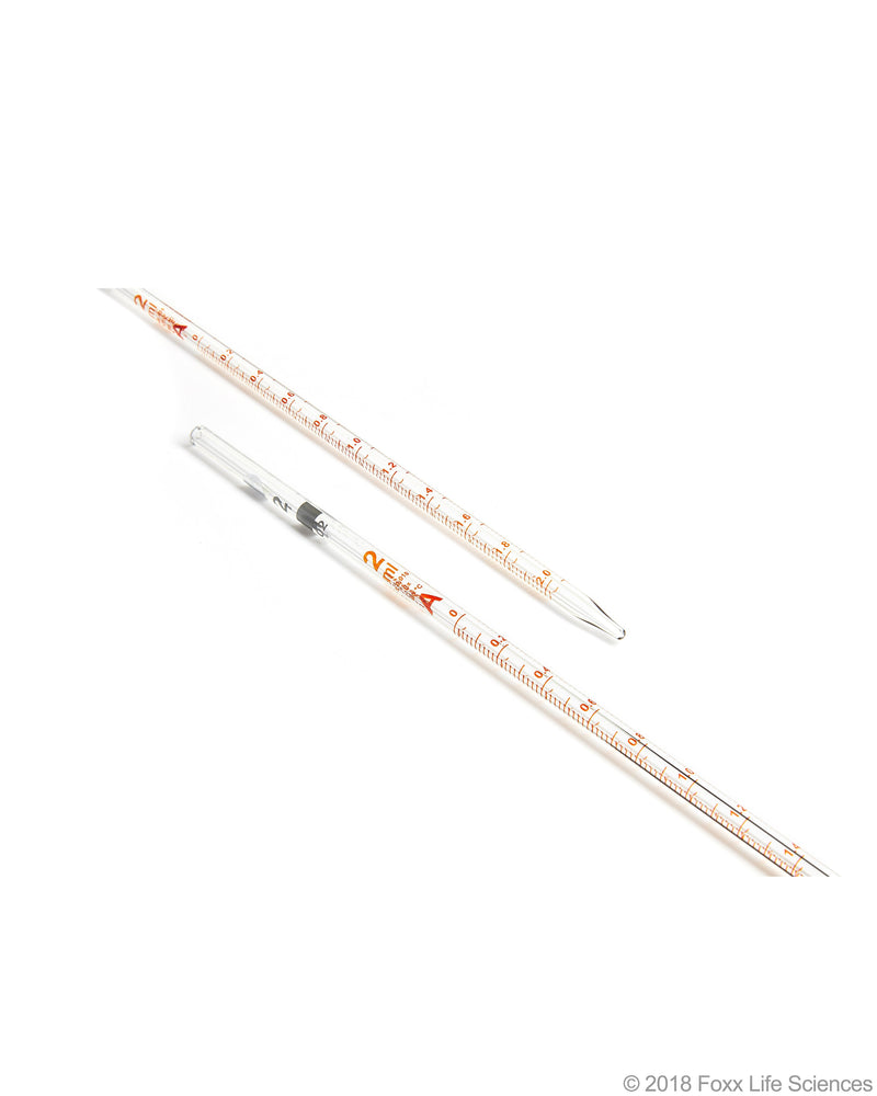 Borosil Graduated Mohr Pipette, 3.3 Borosilicate Glass, Amber Markings - LabShopNow.com