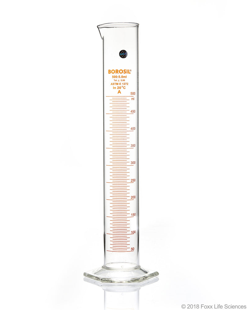 Borosil Graduated Measuring Cylinders, Hexagonal Base - LabShopNow.com