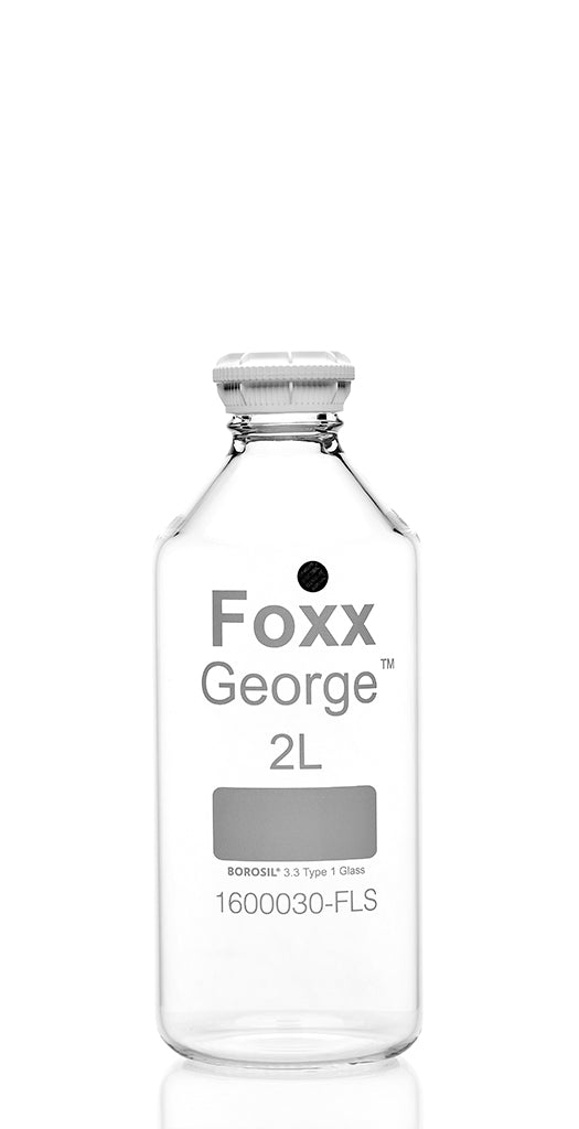 George Roller Bottle, GL45 Screw Neck Borosilicate Glass