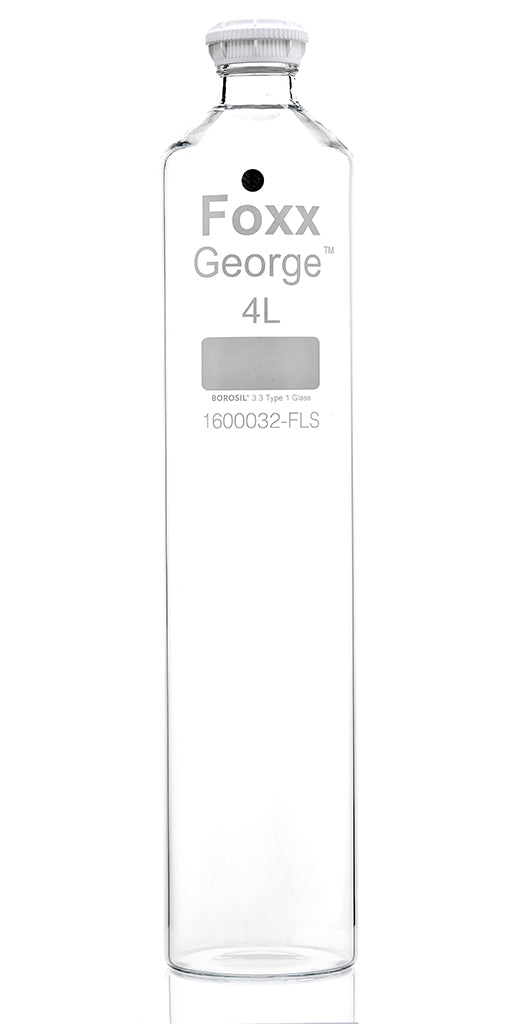 George Roller Bottle, GL45 Screw Neck Borosilicate Glass - LabShopNow.com