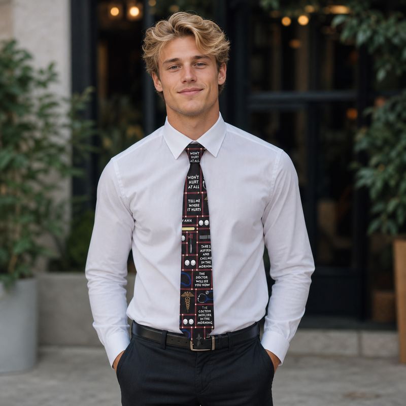 Doctor Sayings Tie