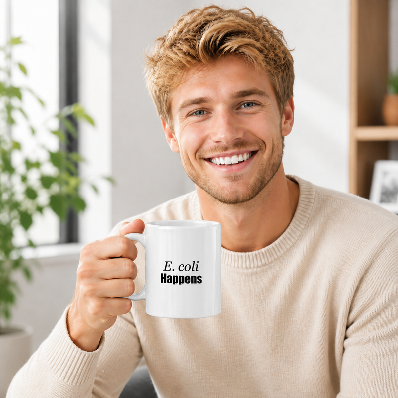 "E. coli Happens" - Mug