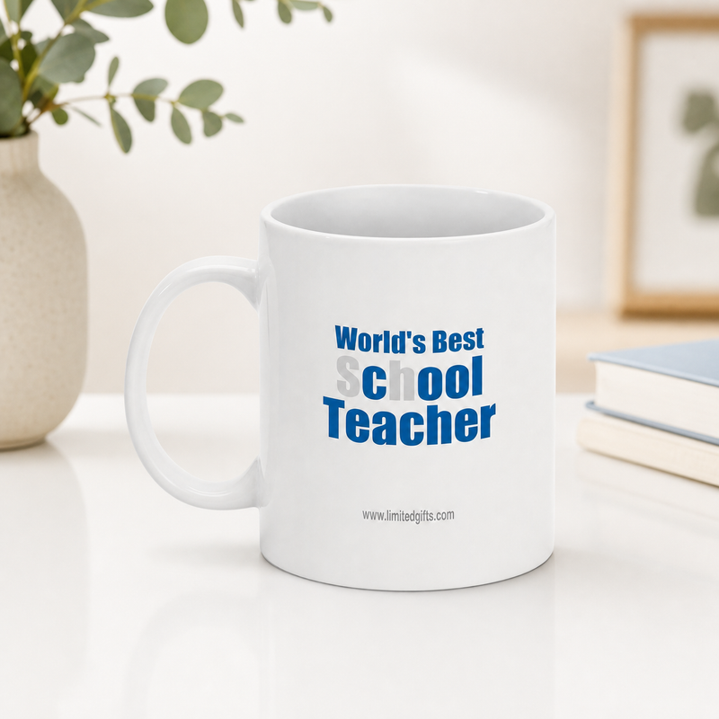 "World's Best sChOOL Teacher" - Mug