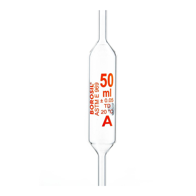 Borosil Class A Volumetric Pipettes, Batch Certificate - LabShopNow.com