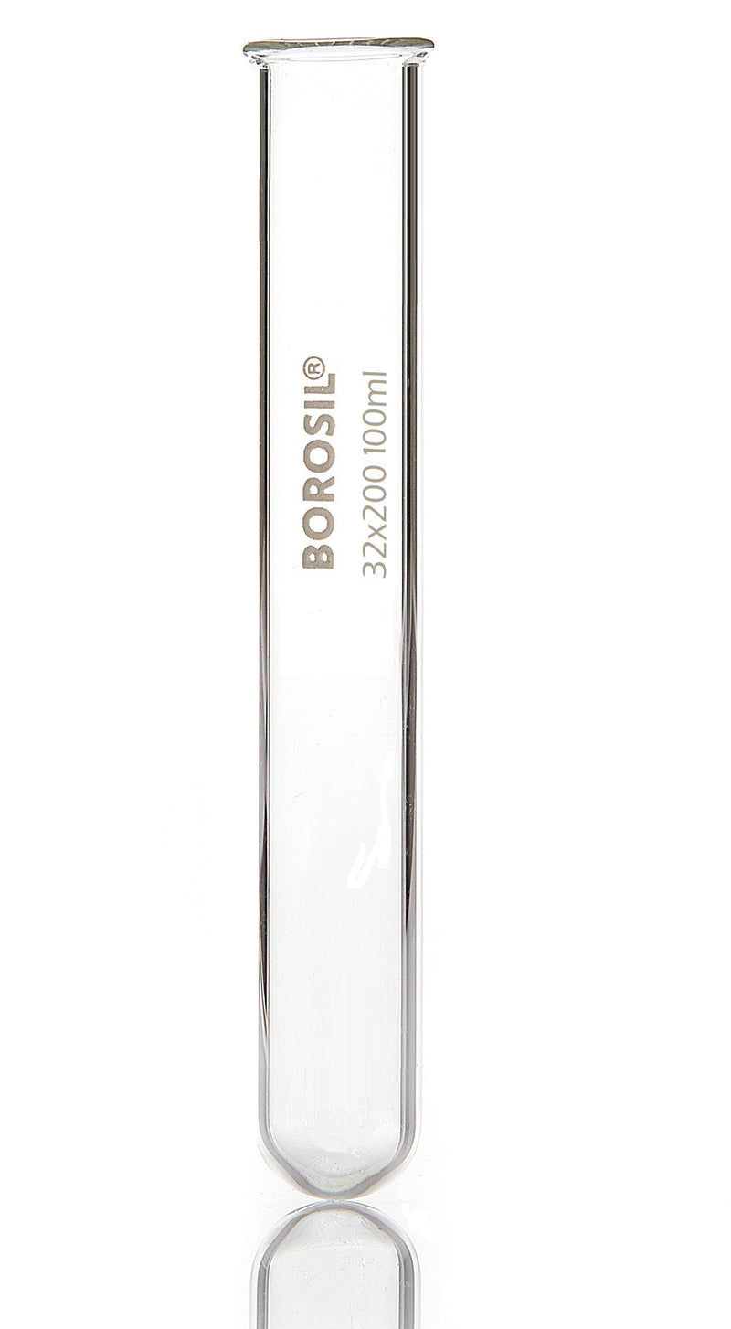 Borosil Borosilicate Test Tubes with Rim - LabShopNow.com